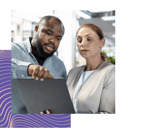 square-two-people-reviwing-laptop-purple